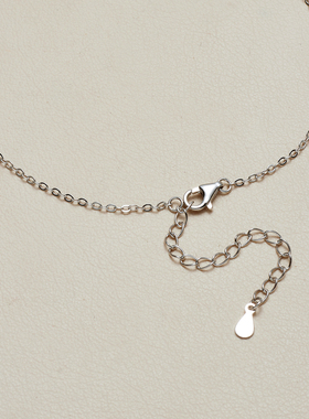 AHCHOO 静奢火彩1.2克拉莫桑石梨形项链高级S925银水滴吊坠锁骨链