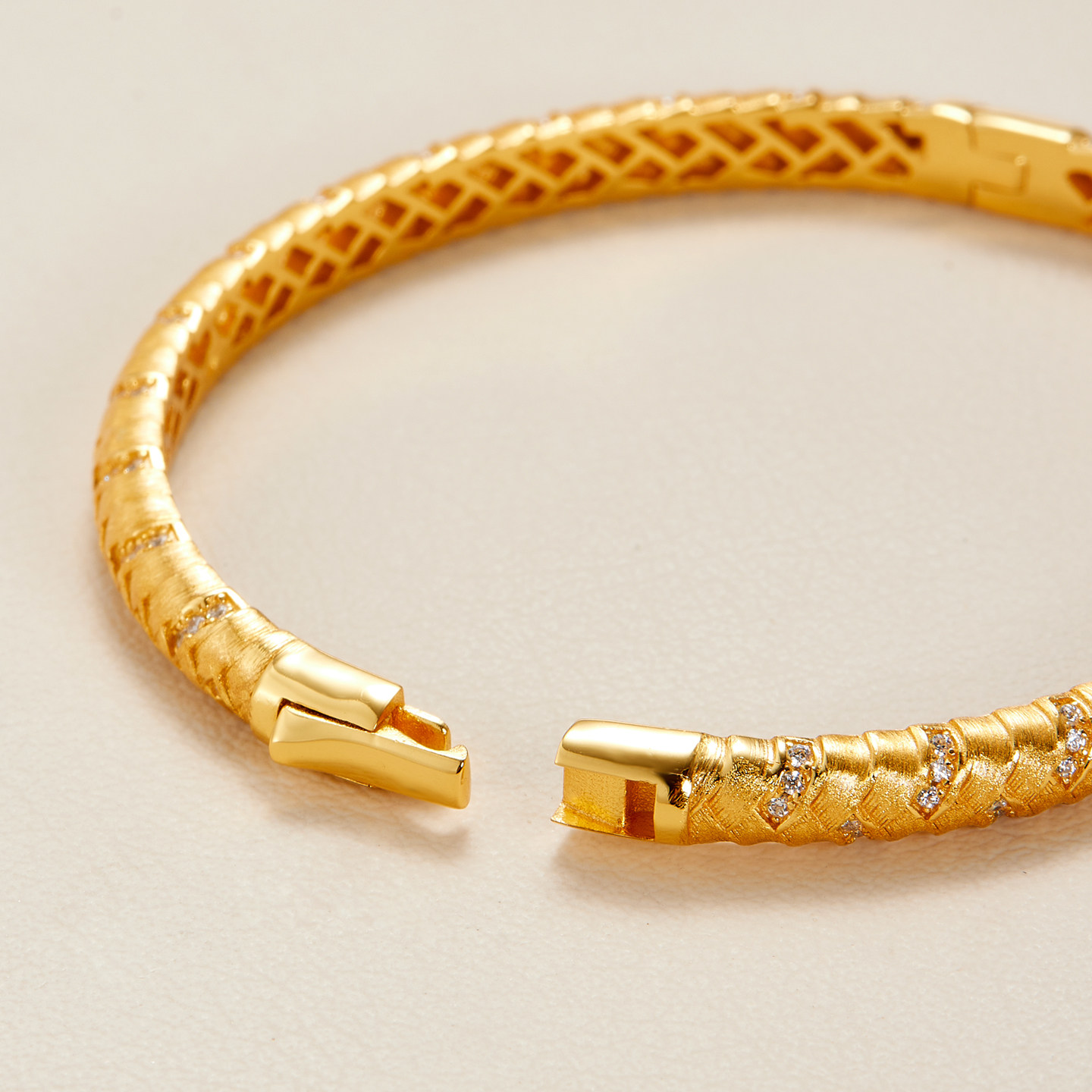 AHCHOO  S925纯银手工古法拉丝满镶锆石麦穗编织手环小众手镯手饰,淘宝优惠券,粉丝福利购,淘宝优惠卷