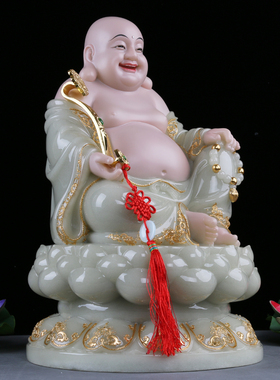 信扬玉石供佛居家翠玉佛像