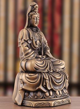 信扬黄铜供奉家居观音菩萨