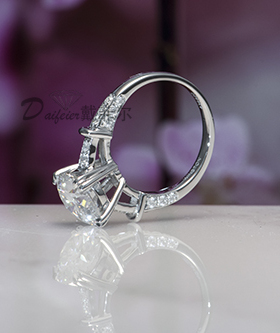 订做钻戒莫桑石欧美女