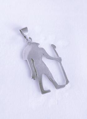 埃及旅游纪念品收藏手工银饰鹰神荷露斯之眼小鸟神像项坠吊坠