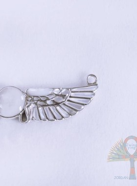 新品 天然贝母十字架安卡安克生命之匙荷露斯组合项链吊坠银饰