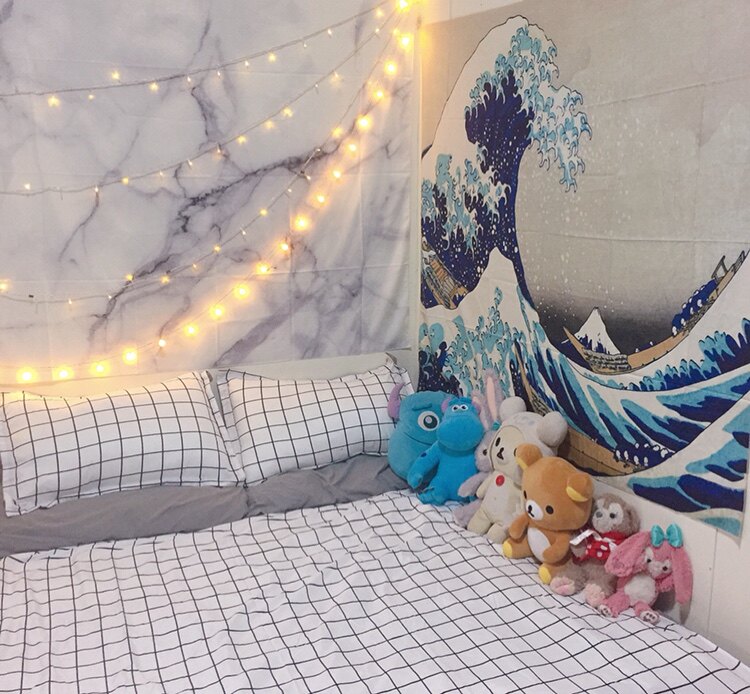 北欧ins大理石纹床头墙壁装饰挂毯桌布背景布墙挂布直播背景布帘 小编推荐 Wepost 全民代运 马来西亚中国淘宝代运与集运专家