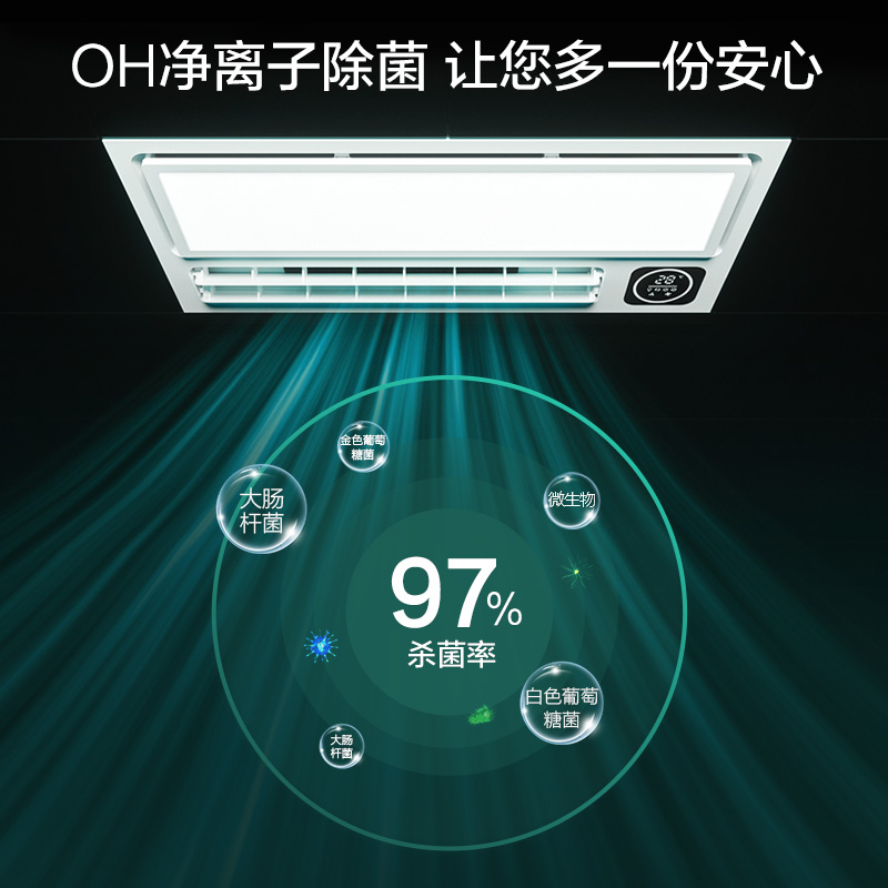 欧普照明智能风暖浴霸集成吊顶卫生间浴室取暖器排气扇换气暖风机多图2