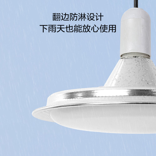 欧普超亮鳍片led工矿灯厂房吊灯工厂车间照明仓库50W飞碟灯泡球泡 - 图1