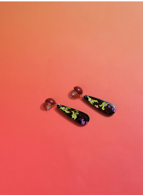 tickle原创手工中式敦煌色彩耳钉