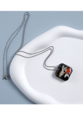 tickle原创设计国风好运锦鲤项链