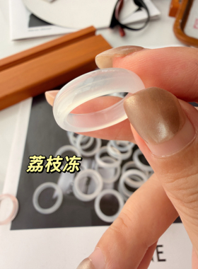 【天然玉石戒指】哇哇哇！真的玉石水晶戒指玛瑙黄玉绿东陵白玉