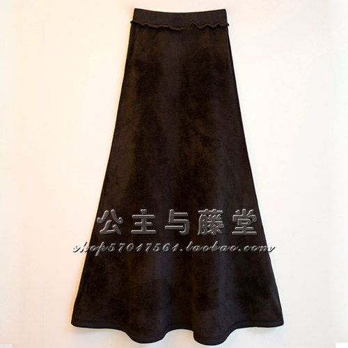 Home Plus Size New Style Velvet Thickened Maxi Skirt