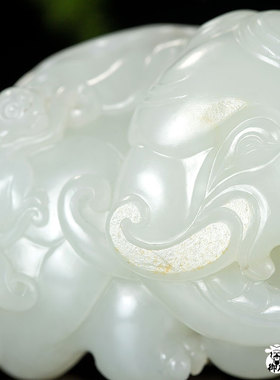 御府封侯拜相白玉籽玉把件