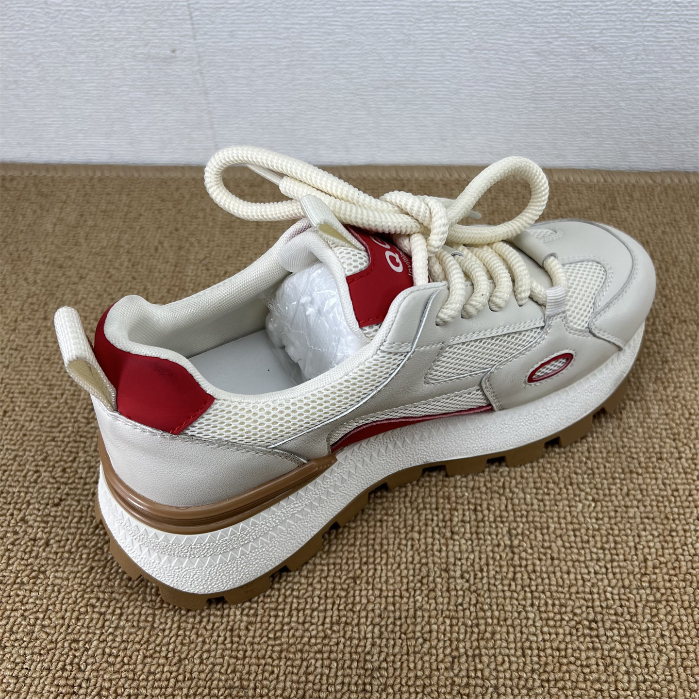 真皮厚底老爹鞋女鞋透气网面运动鞋百搭休闲鞋厚底增高低帮系带潮,淘宝优惠券,粉丝福利购,淘宝优惠卷