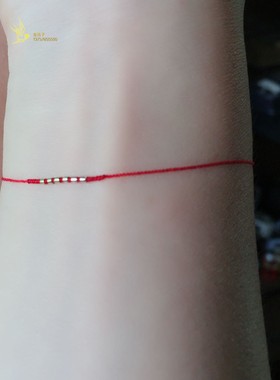 小控隐形14k注金细珠震撼弹簧扣