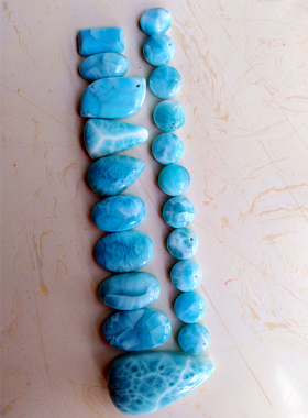 戒面锁骨链无杂裂湛蓝龟背纹吊坠