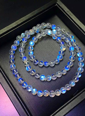 月光石晶体通透生日礼品手链