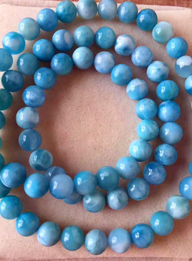 天然海纹石纹路清晰颜色天空蓝