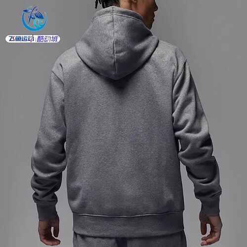 耐克Nike JORDAN男连帽加绒保暖飞人印花夹克外套FJ7772-091 - 图0