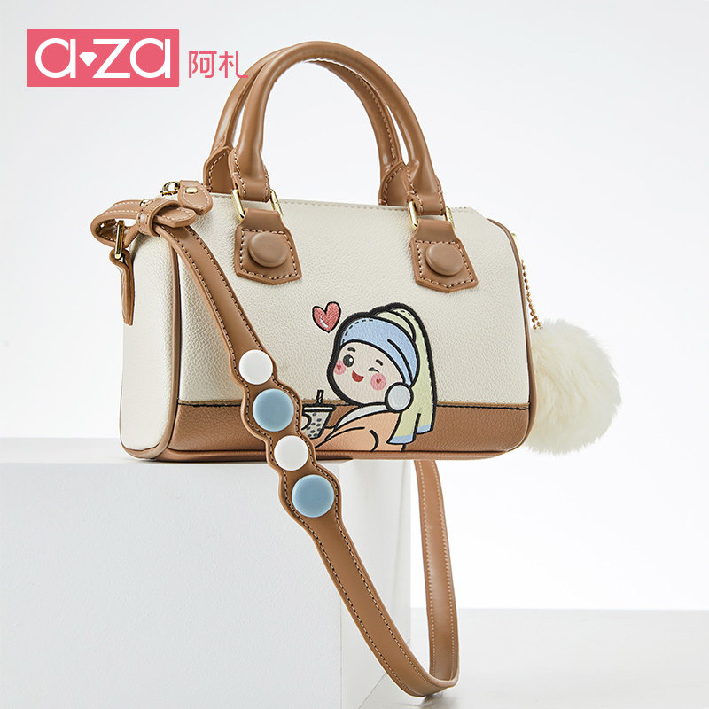 aza 2021新款潮波士顿小众手提小包 aza女士包袋