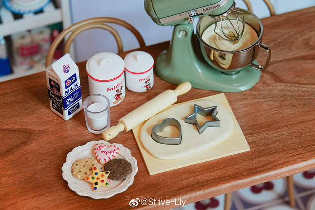 Toy mixer/chef machine/food processor/kitchen appliance 6 points blythe mini model doll house accessories