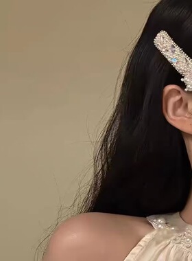 冰清美人~新款气质高级感珍珠流苏发夹新中式长款复古侧边夹发饰