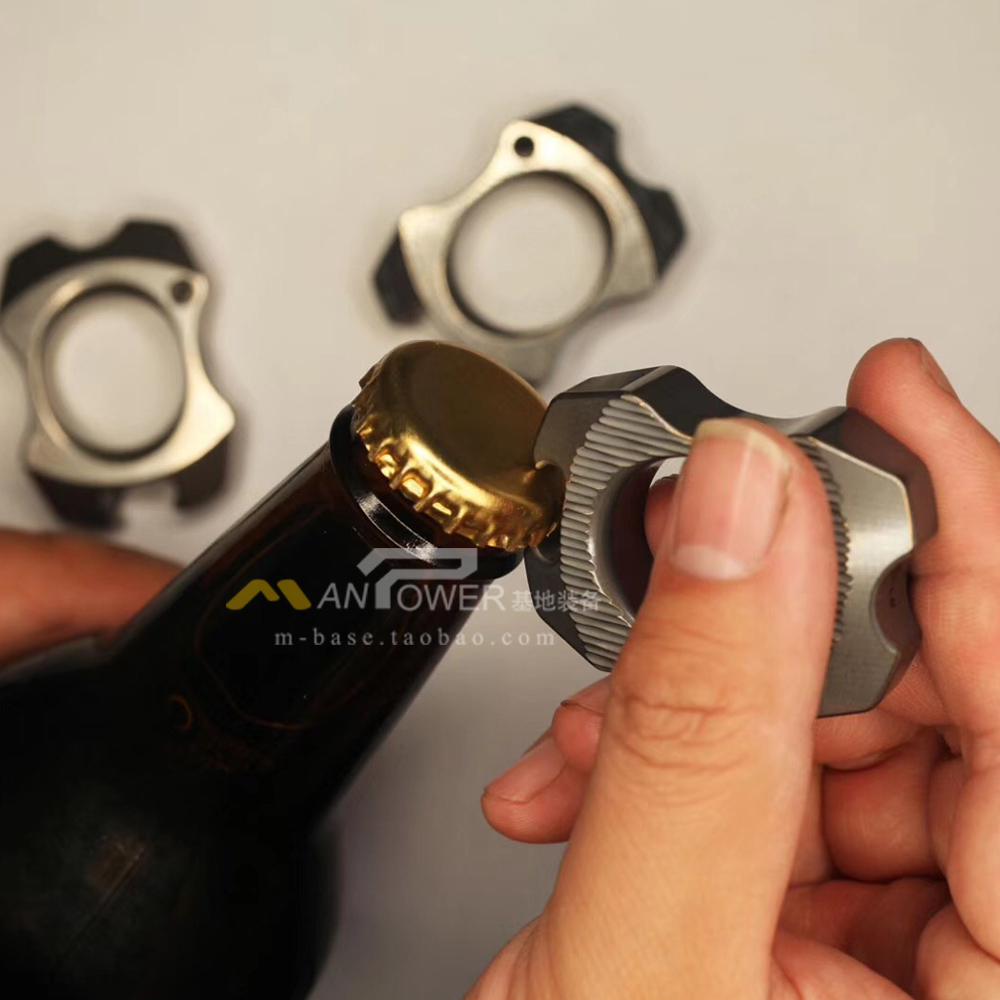KASFLY凯撒 单指指虎 EDC玩具开瓶器钛合金青铜碳纤维夜光多材质 - 图0