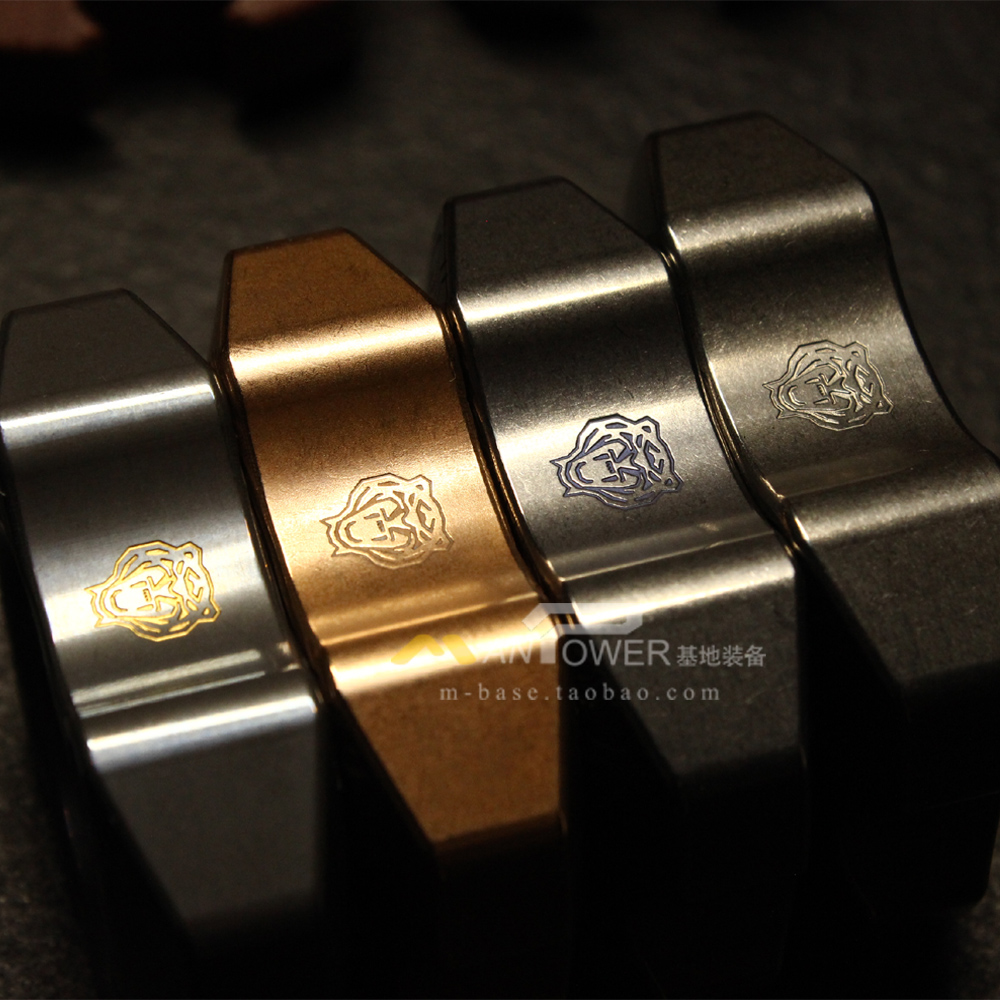 KASFLY凯撒 单指指虎 EDC玩具开瓶器钛合金青铜碳纤维夜光多材质 - 图1