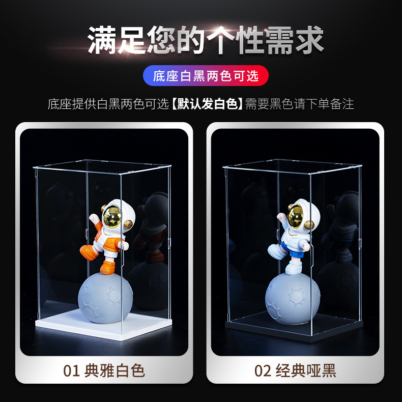 透明展示盒收纳储物收纳箱动漫手办模型玩具积木黏土可开门防尘罩,淘宝优惠券,粉丝福利购,淘宝优惠卷