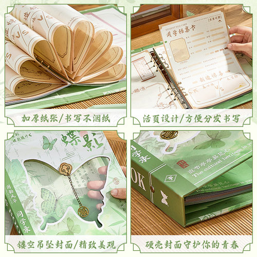 古风同学录高颜值毕业成长纪念册记录中国ing风小众留言通讯录 - 图2