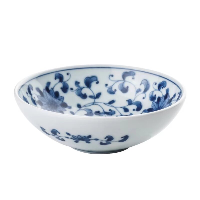蓝凛堂小钵碗日式餐具家用釉下彩陶瓷小汤碗日本进口青花圆形小碗