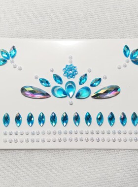 花钿眉心贴儿童舞台妆眉心贴额头贴纸花钿汉服古风花钿眼角贴脸贴