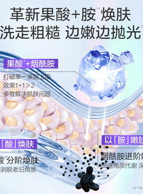 阿道夫果酸香氛沐浴露嫩肤去角质