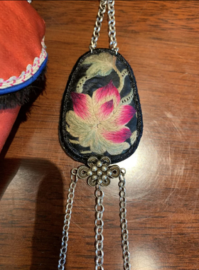 月果儿松桃老绣旗袍压襟挂包挂件车挂饰文艺复古衣襟挂吊坠