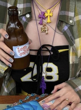 克罗心橡胶权志龙男女圣剑项链GD