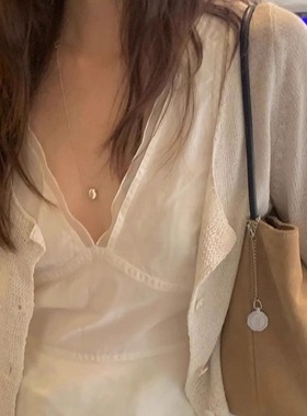 韩国pinaf通体S925纯银毛衣链女