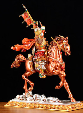 格萨尔王彩绘居家供奉摆件佛像