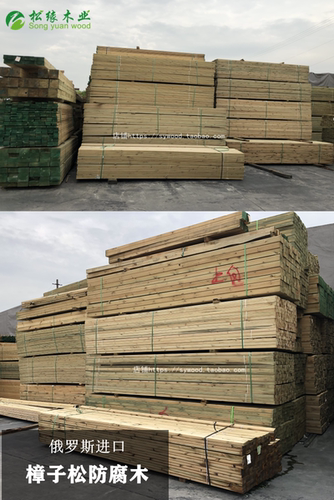樟子松防腐木户外地板露台庭院栅栏葡萄架立柱龙骨碳化木方条板材 - 图3