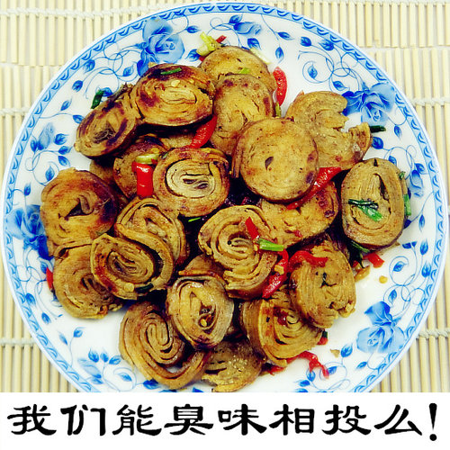 霉千张筒 南北干货土特产霉千张湖北下饭菜臭皮子臭千张卷拍5包邮 - 图2