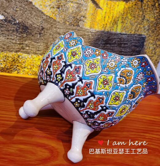 Iranian earthenware tableware, dried fruit, candy, snacks, fruit plate, living room coffee table, pop style gift pattern, shipped randomly