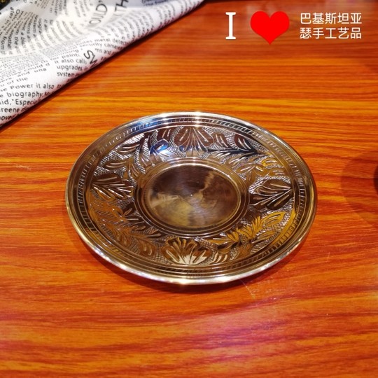 Indian copper handmade copper coffee cup tea cup saucer light luxury style living room restaurant hotel hotel milk tea cup gift