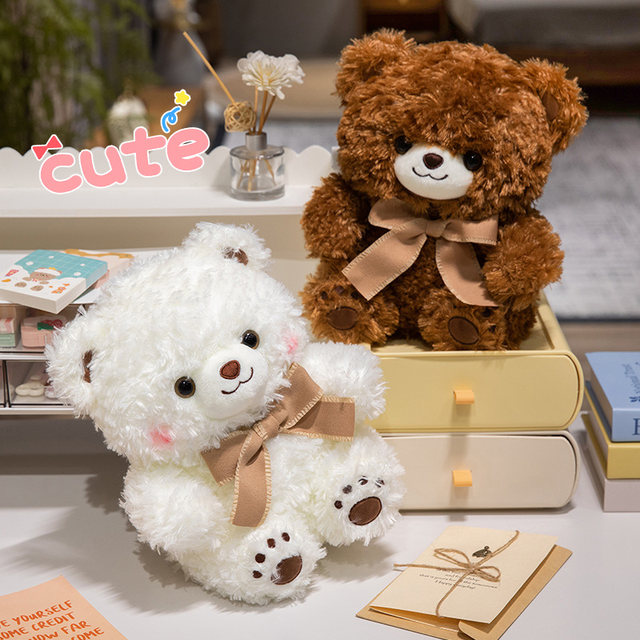 ຂອງຂວັນວັນເກີດ teddy bow tie ບັນທຶກ plush ຫມີ