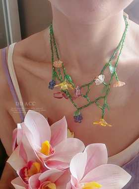 亚克力清新田园风项链