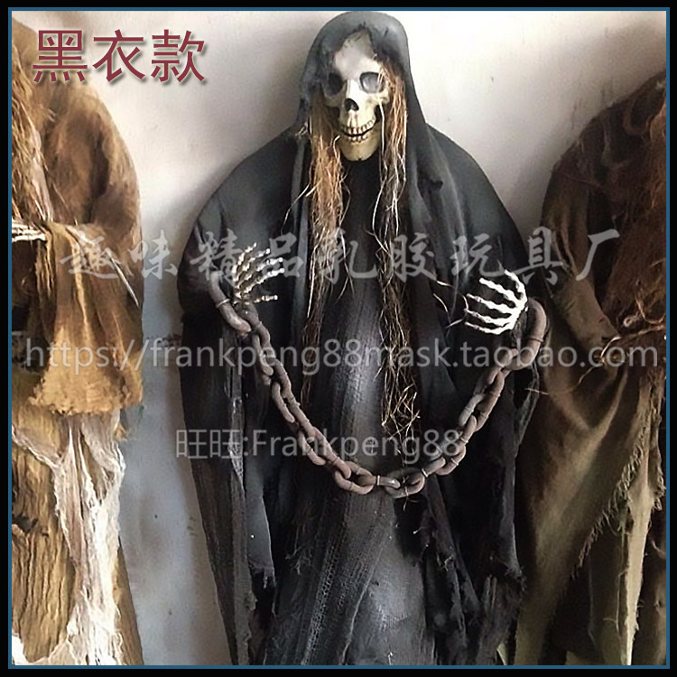 新品声控骷髅大吊鬼 万圣节鬼屋密室道具酒吧KTV布景装饰挂件恐怖,淘宝优惠券,粉丝福利购,淘宝优惠卷