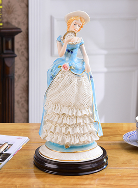 欧式风陶瓷西洋美女客厅卧室摆件