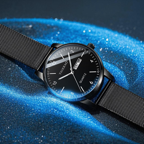 考试手表男款青少年初高中学生电子表夜光指针男孩专用机械石英表 - 图0