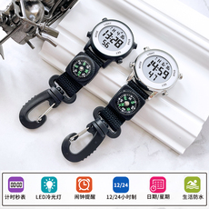 Карманные часы 户外运动背包登山扣挂表电子钥匙扣表学生老人怀表夜光闹钟大数字