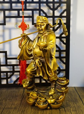 28cm超大号猪八戒铜雕像摆件装饰