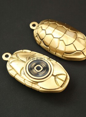 黄铜富甲天下龟壳手串男士手把件