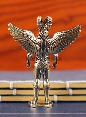 实心黄铜哥特暗黑巴风特山羊雕塑