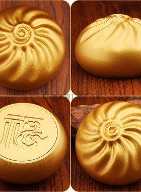 纯铜摆件小福包蒸蒸日上包赚包赢