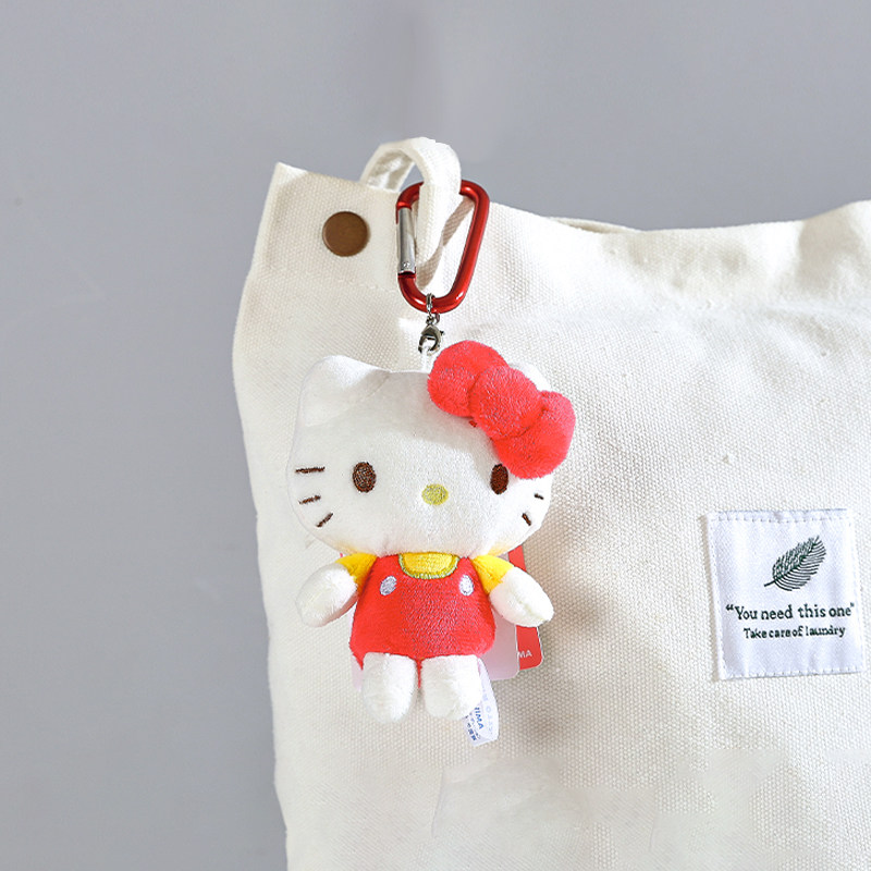 日本hellokitty正版登山扣凯蒂猫哈喽kt猫公仔玩偶毛绒包包挂件